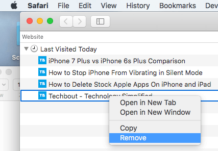 how to clear Safari on Mac