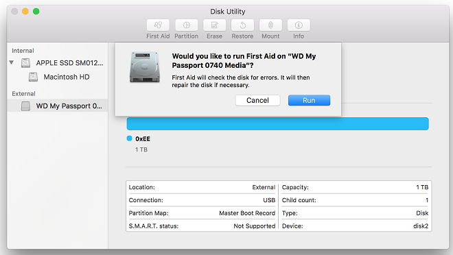 hard drive is read-only on Mac
