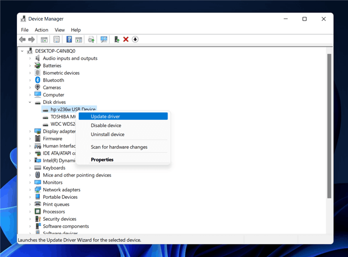 Fix An External Hard drive that Is Not Showing on Windows 11