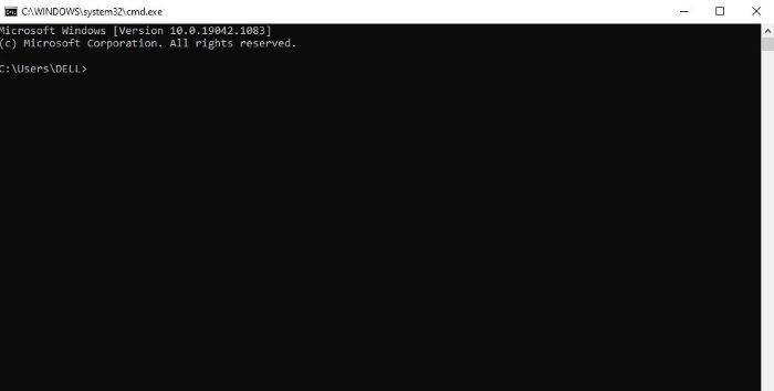 open command prompt