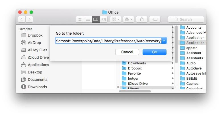 lost powerpoint presentation on mac