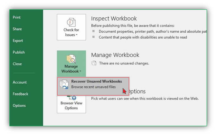 How to Recover an Unsaved or Deleted Excel File