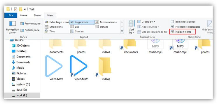 all files on USB flash drive become shortcuts