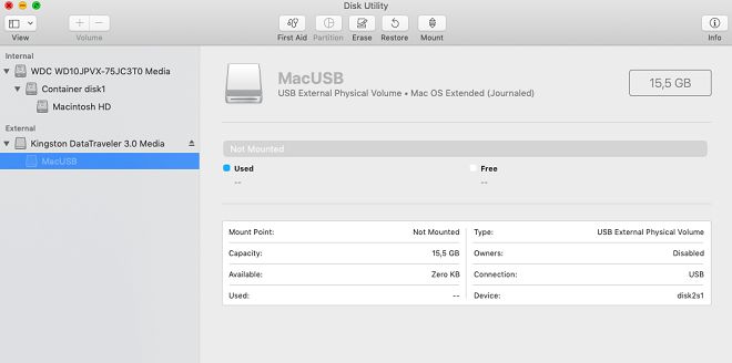 how to wipe unmounted portable disk drive on Mac