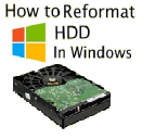 how to reformat hard drive on Windows
