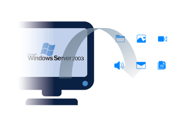 how to recover lost data on Windows Server 2003