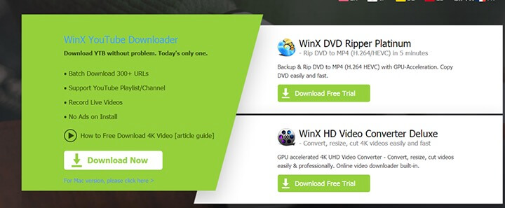 WinX YouTube Downloader