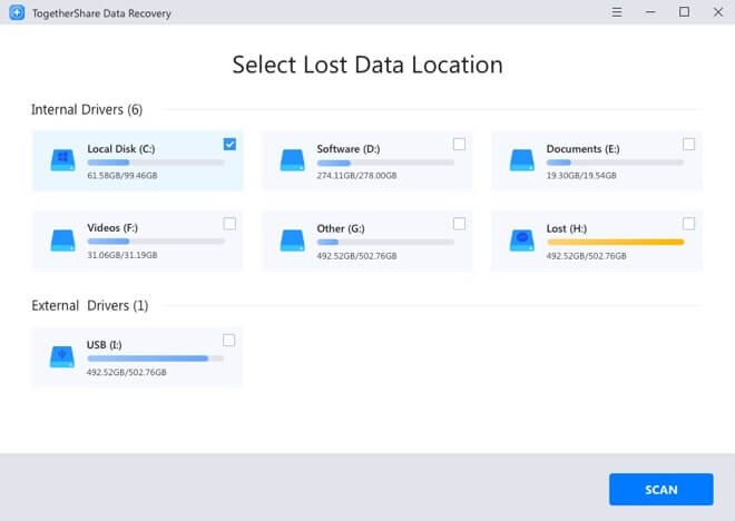 TogetherShare Data Recovery Pro User Guide