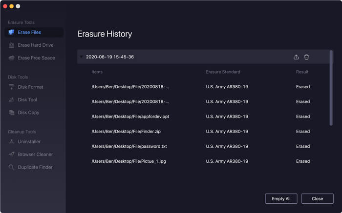 TS DataWiper for Mac User Guide